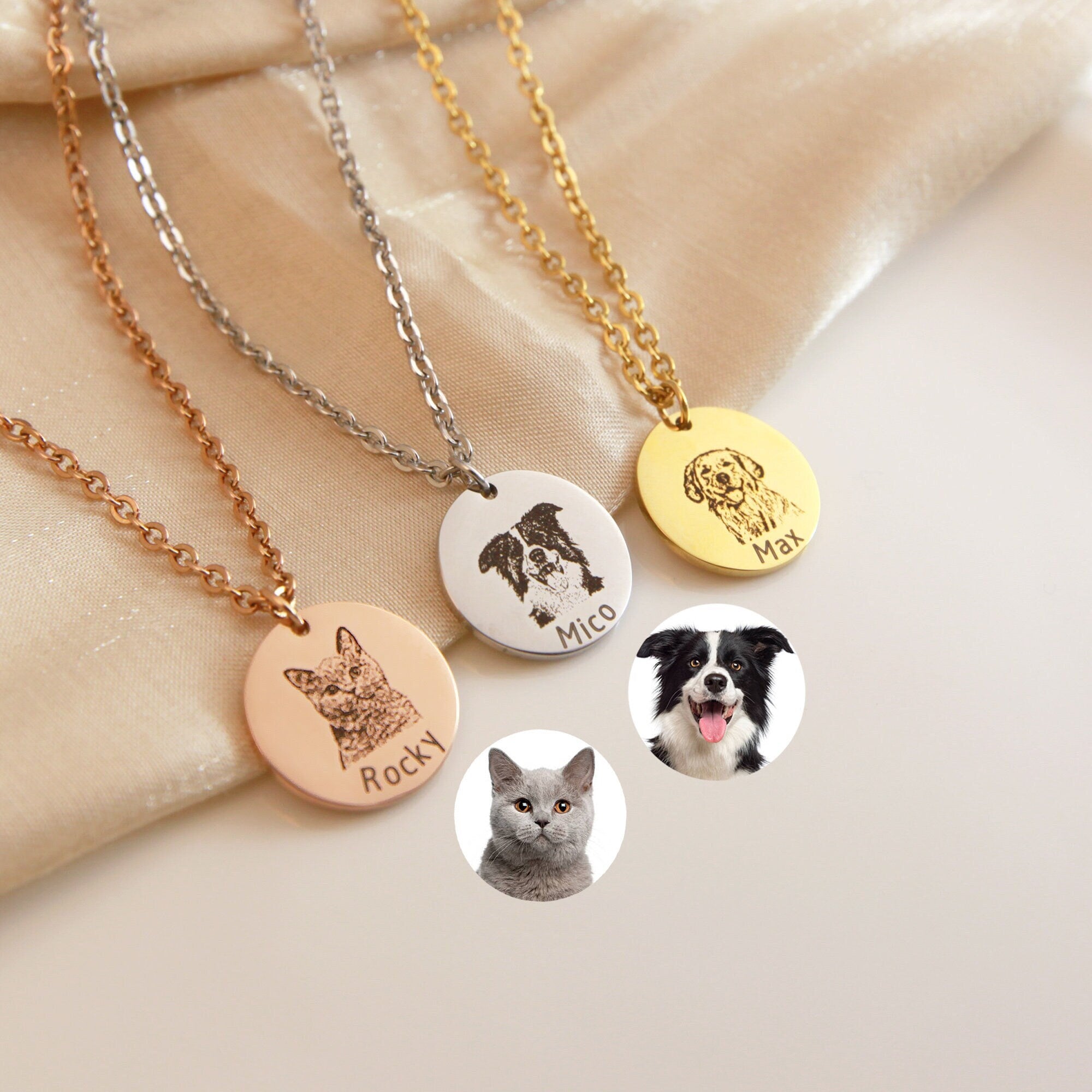 Personalized Pet Face Necklace iPetprints