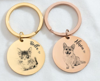 Enhance Your Feline's Charm: Personalized Cat Keychains