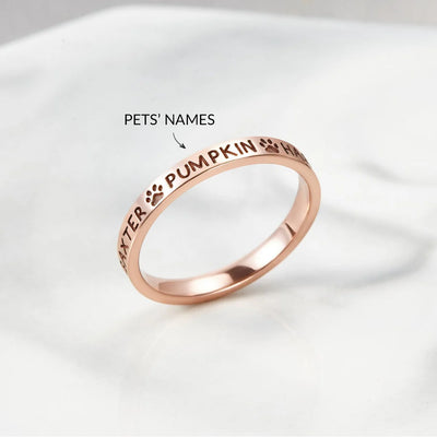 Best Personalized Mom Rings with Names for Pets