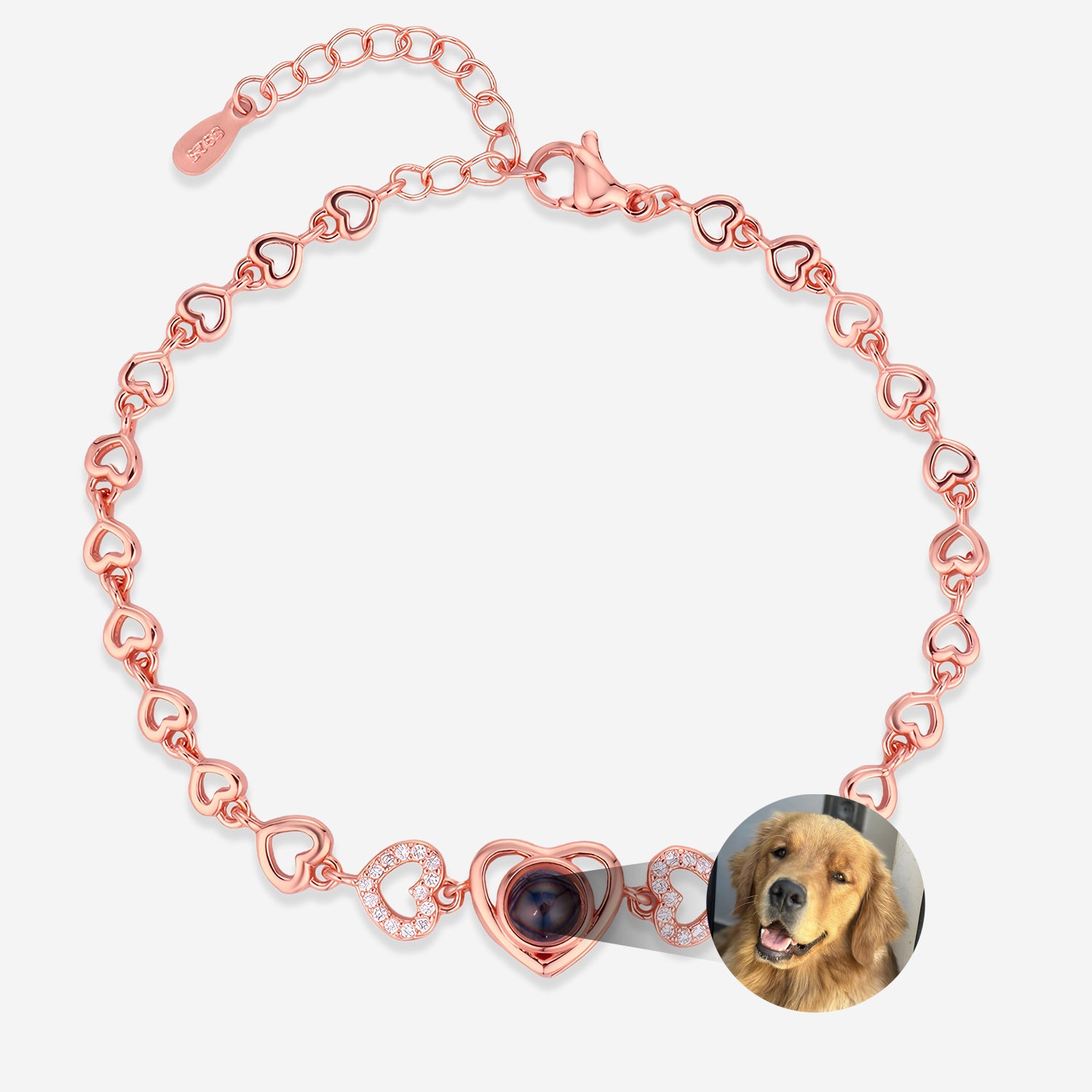 Memory Bracelet with dog picture inside