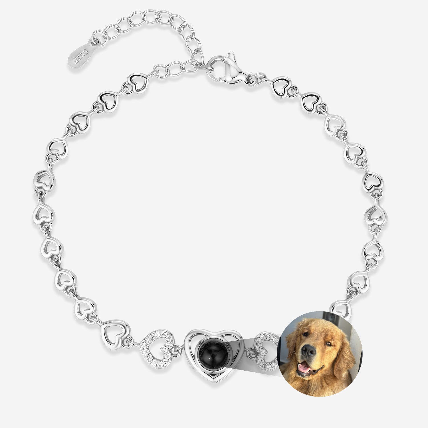 Silver Memory Bracelet with pictures