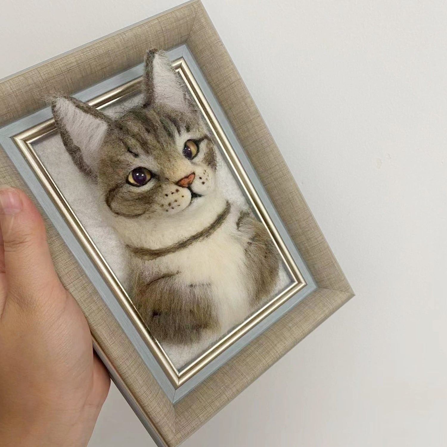 Original Pet Portrait Frame Plush Clone