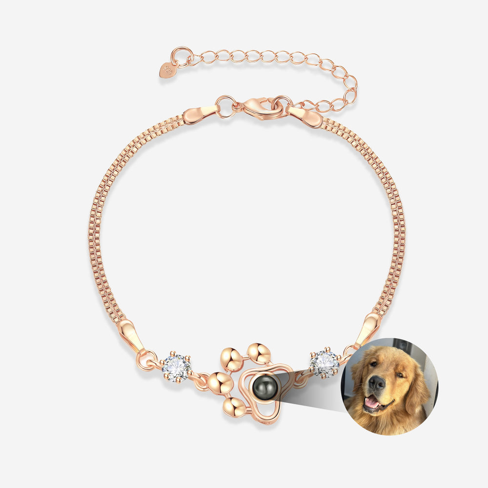 Dog picture in bracelet