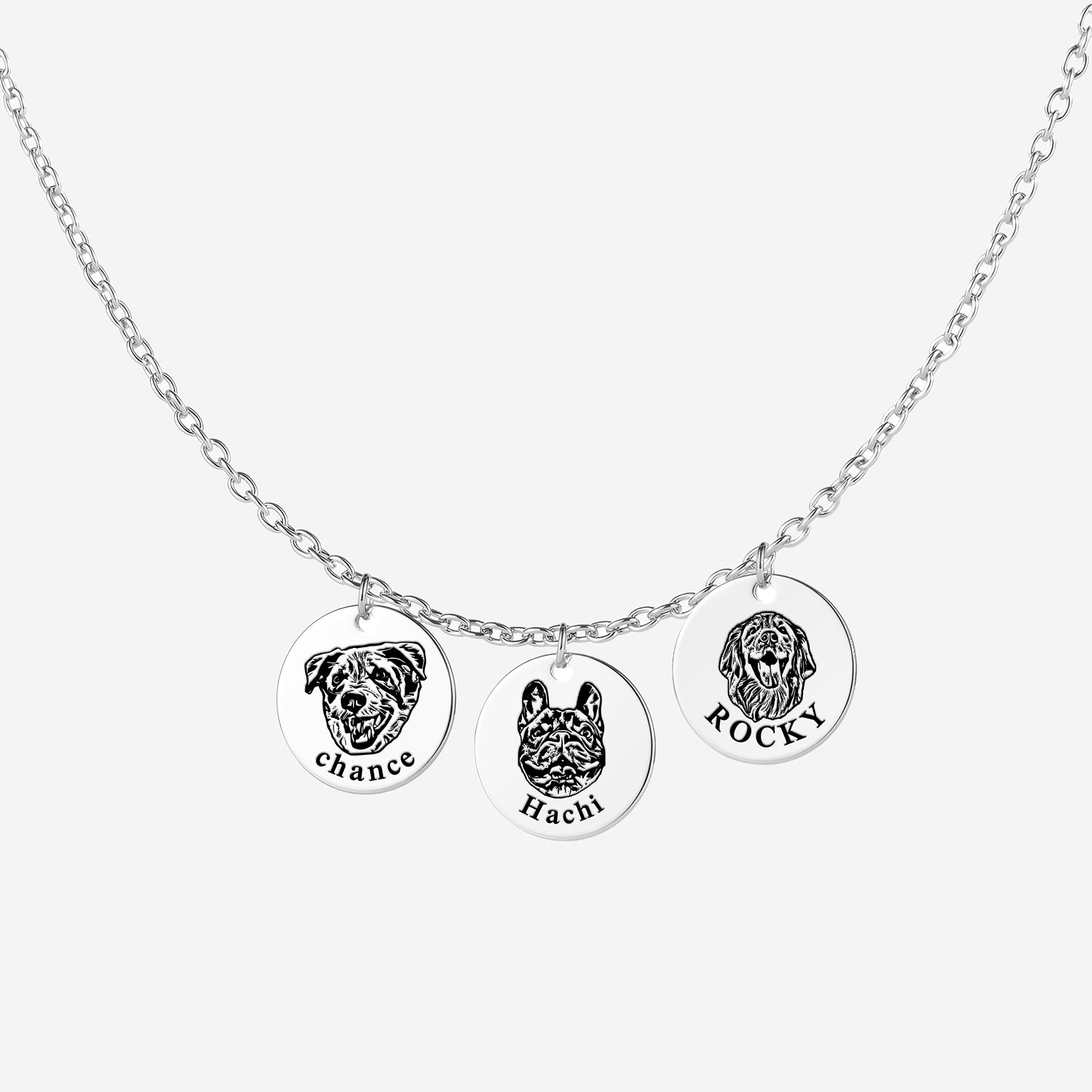 Custom Pet Portrait Necklace