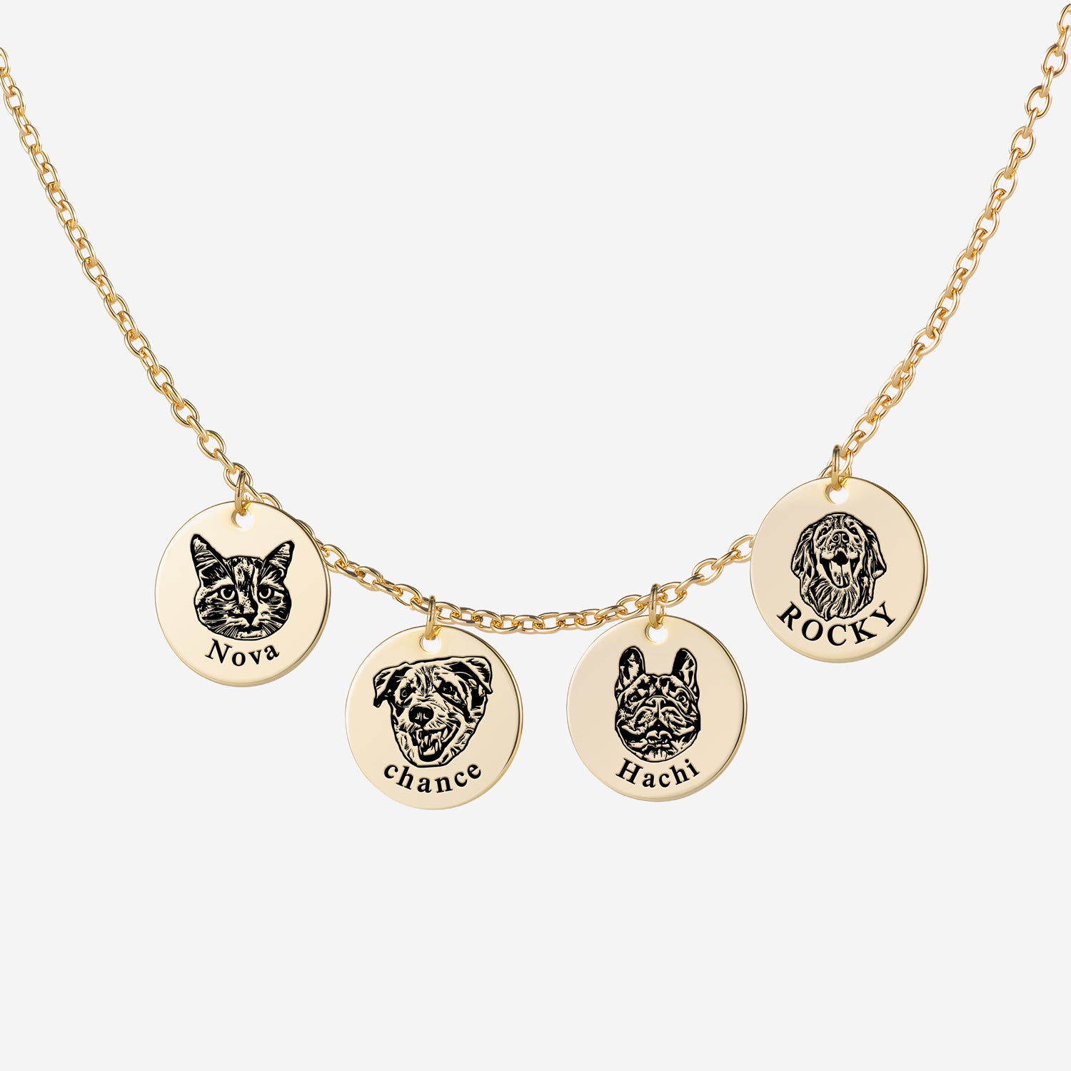 Custom Pet Portrait Necklace