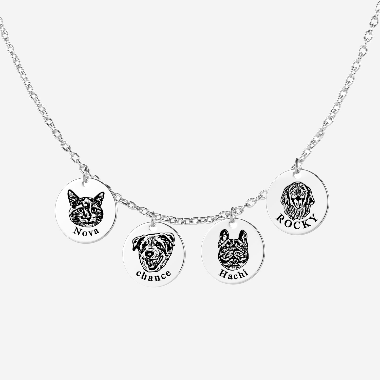 Custom Pet Portrait Necklace