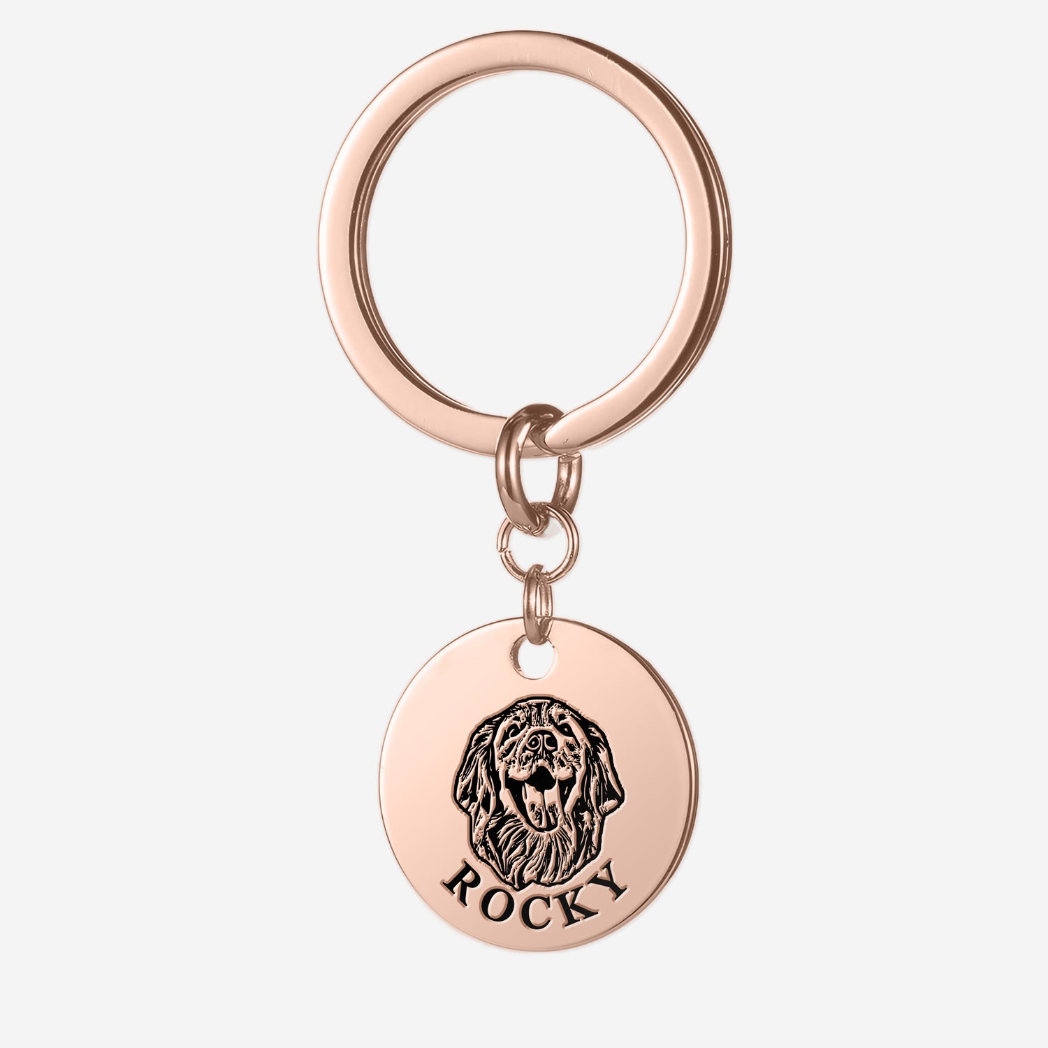 Pet Face Keychain Deep Engraving