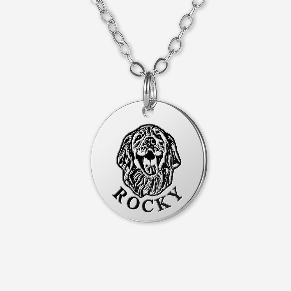 Custom Pet Portrait Necklace