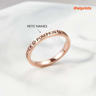 iPetprints Custom Pet Name Ring