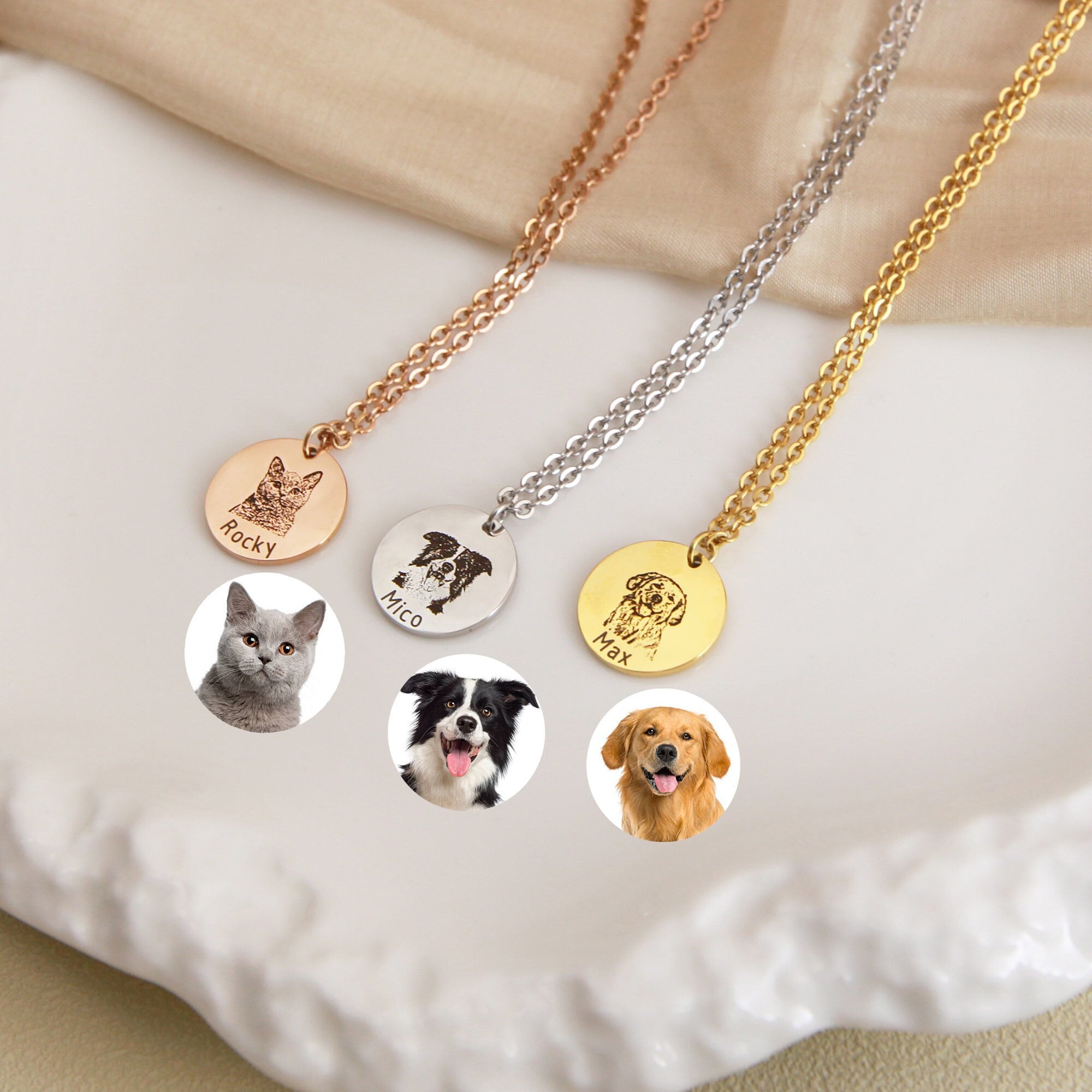 Personalized Pet Face Necklace