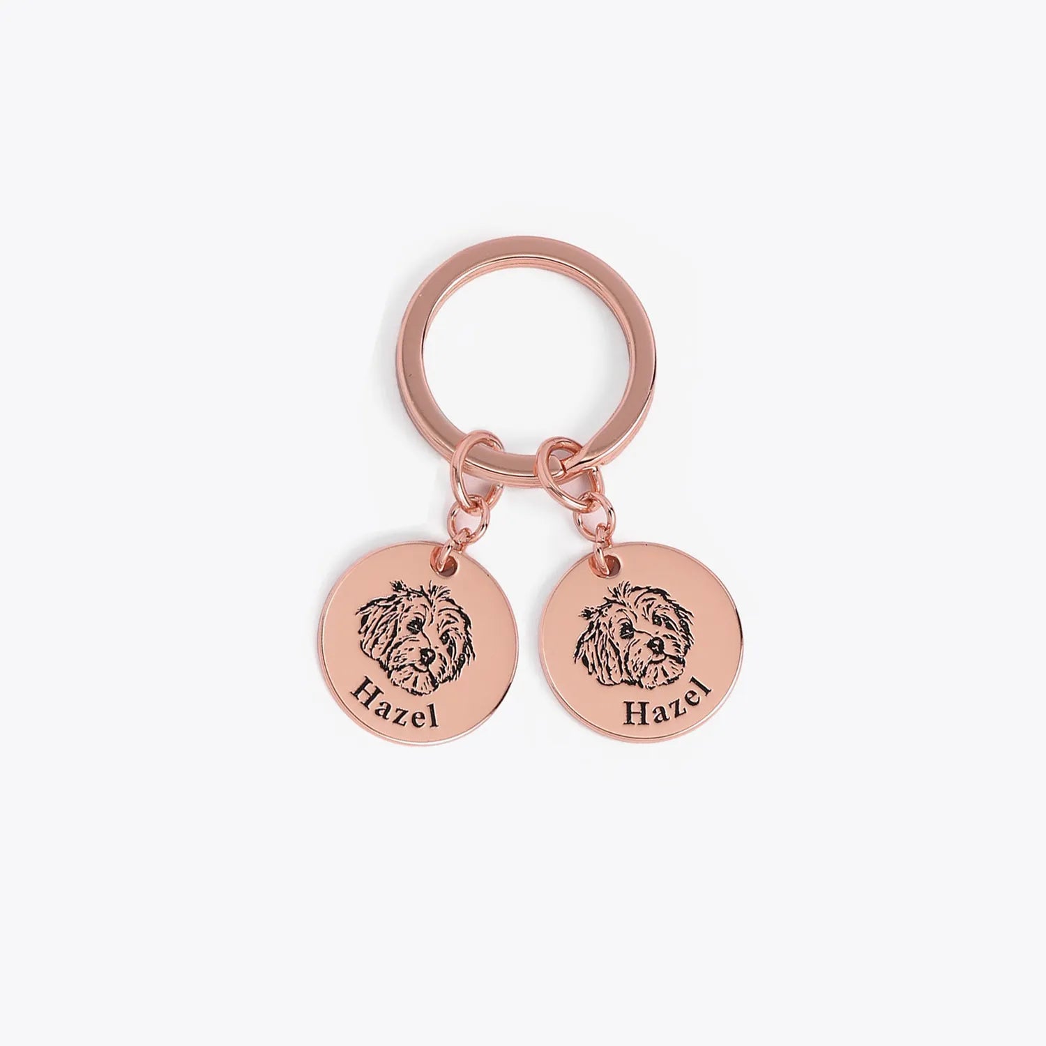 Pet Face Keychain Deep Engraving