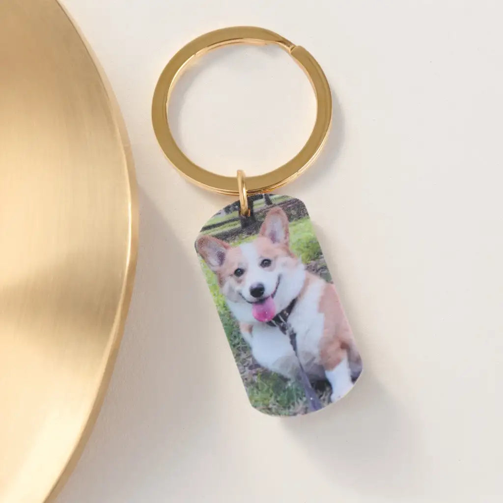 Custom Keychain with Pet Photo