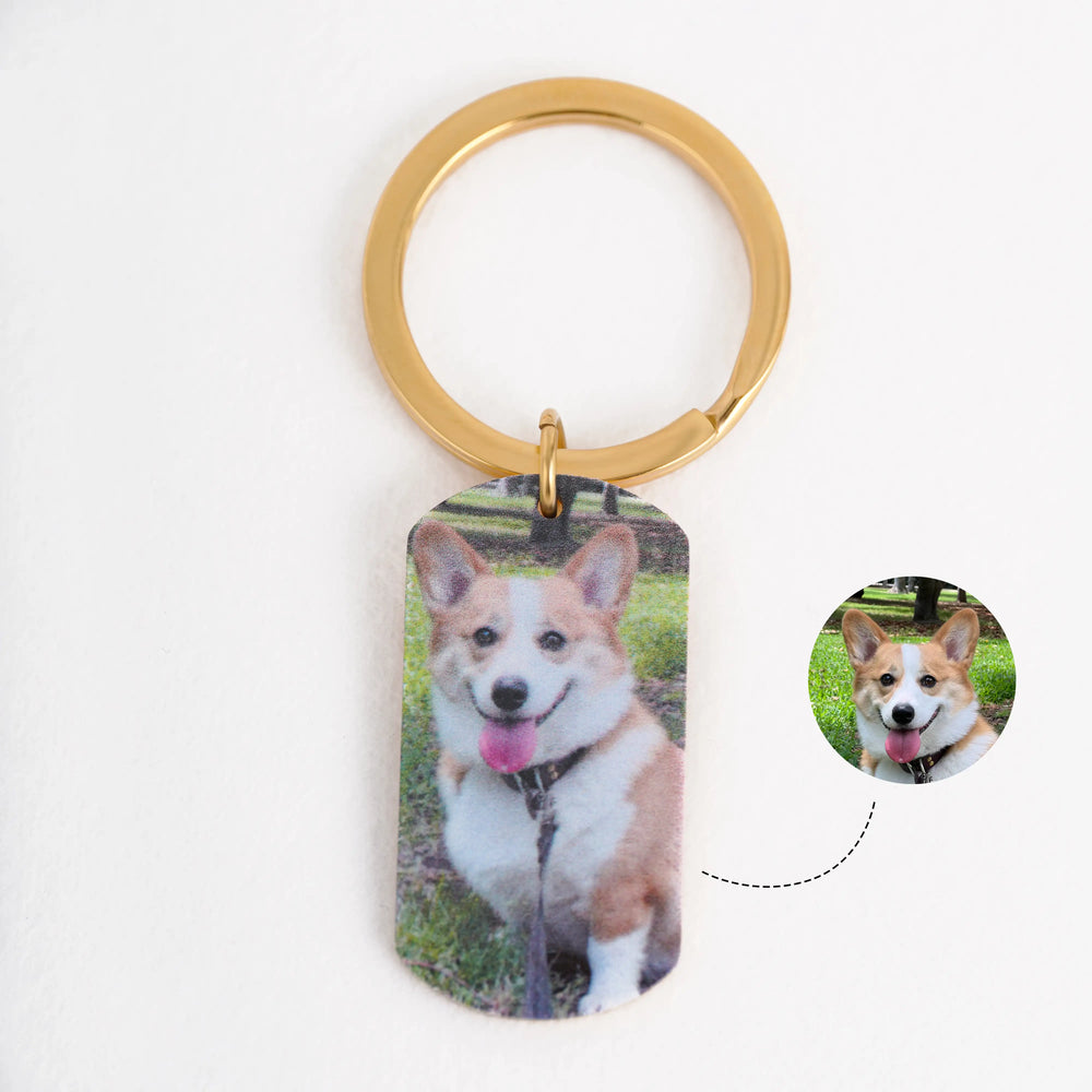 Custom Keychain with Pet Picture