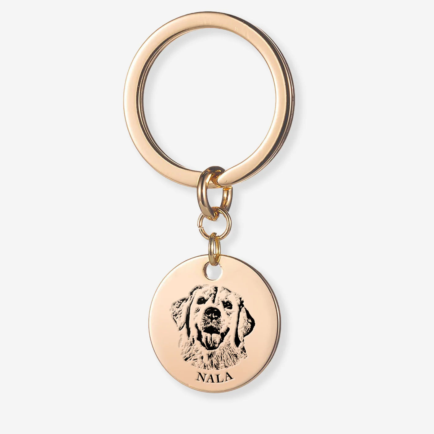 Personalized Pet Face Necklace and Keychain (2 piece set)