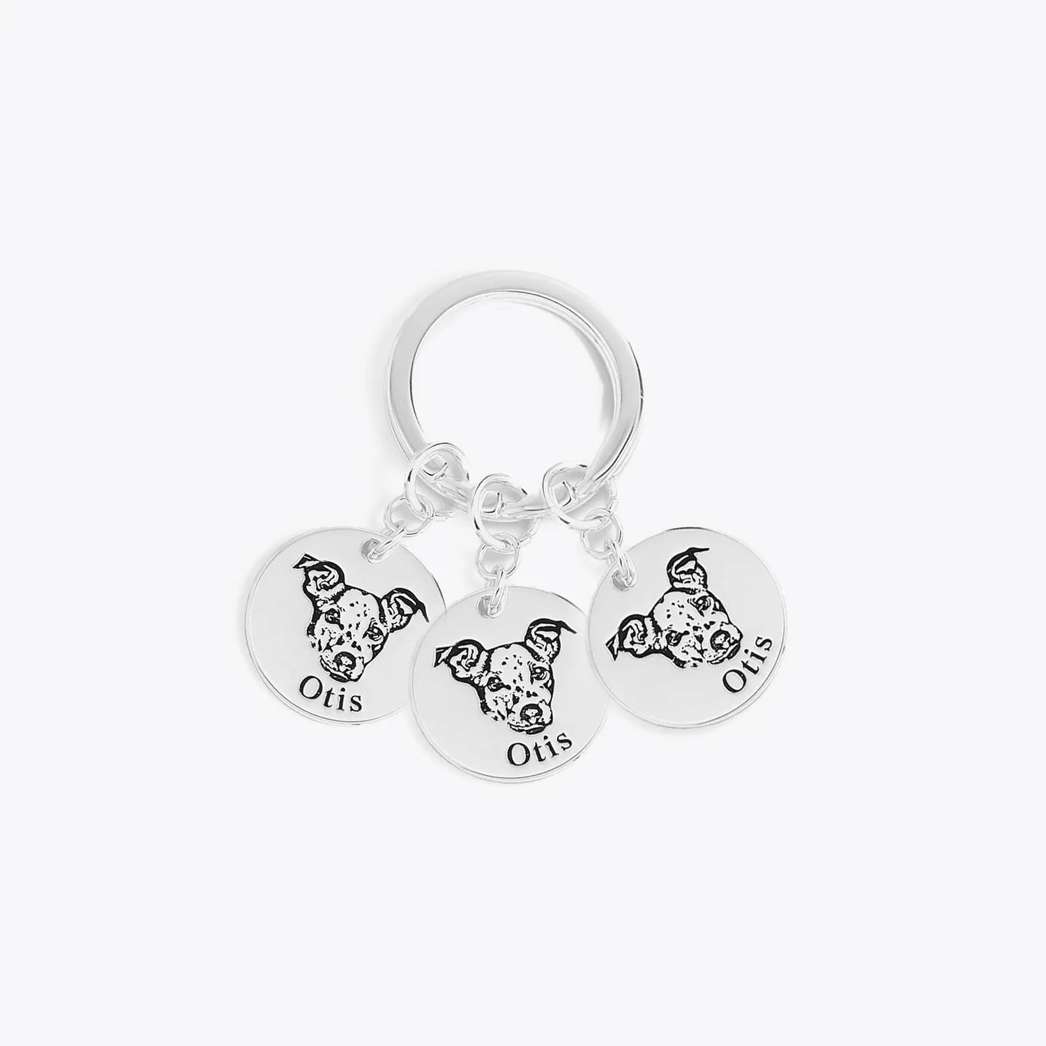 Pet Face Keychain Deep Engraving