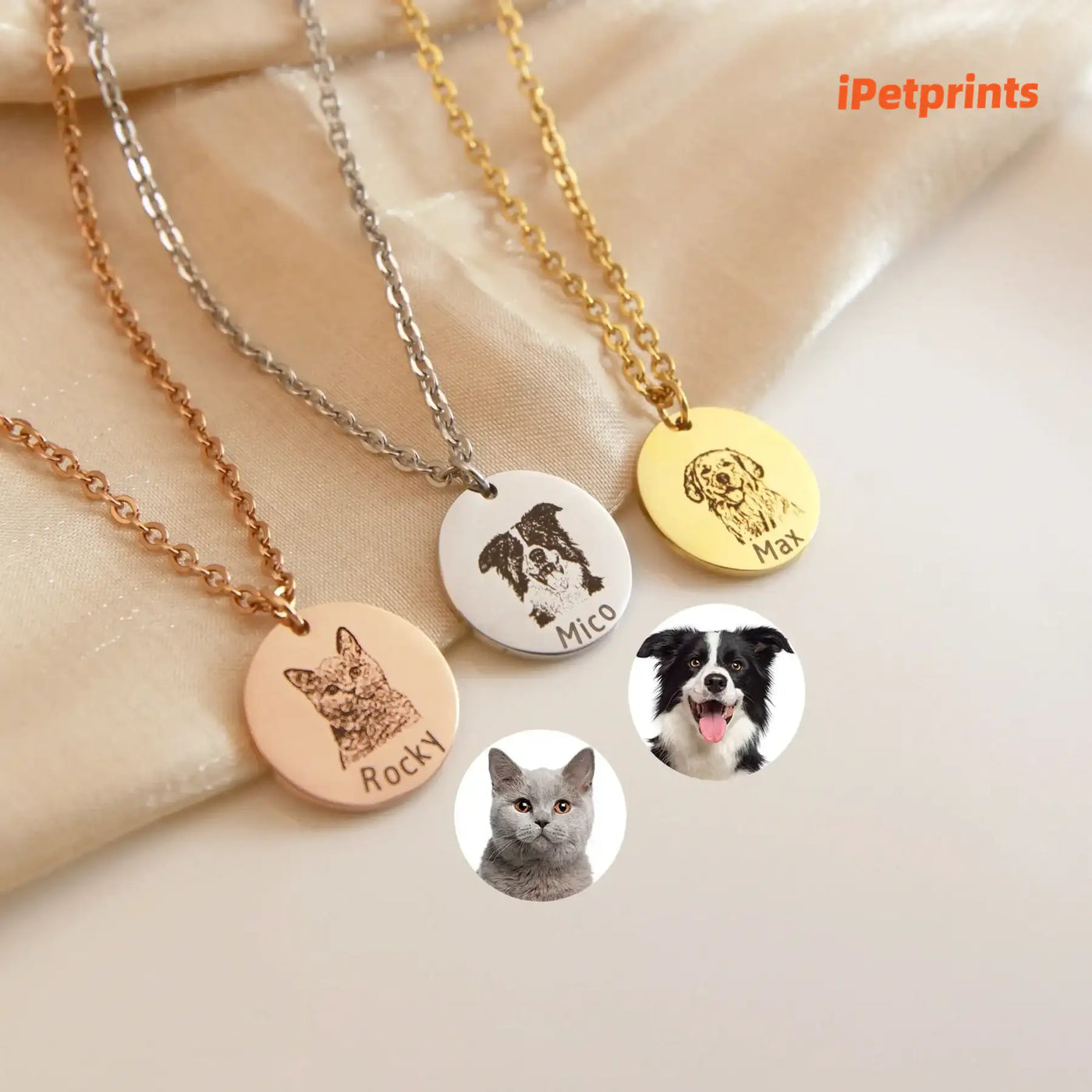 iPetprints Custom Pet Portrait Necklace