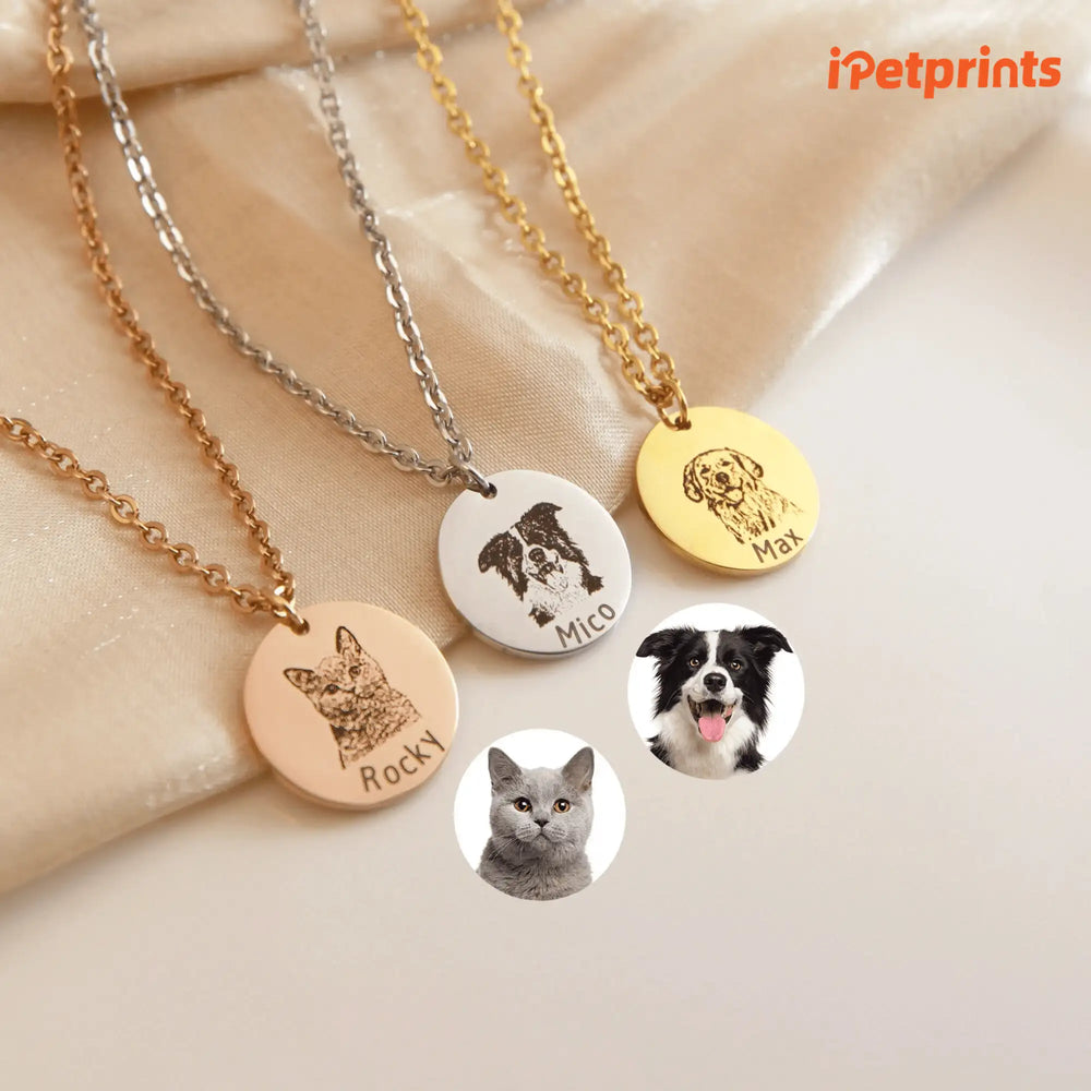 iPetprints Custom Pet Portrait Necklace