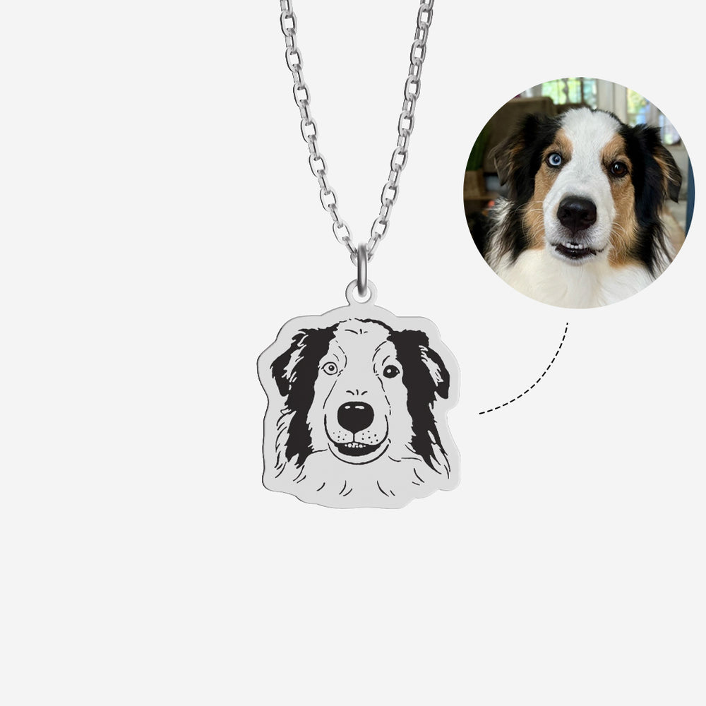 Pet Face Hand Drawn Necklace