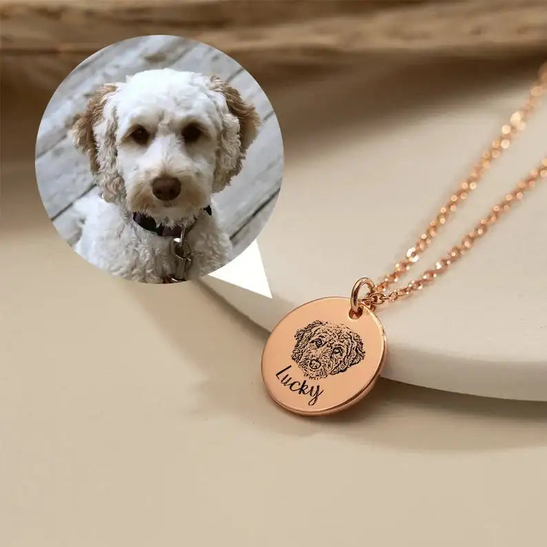 iPetprints Custom Pet Portrait Necklace