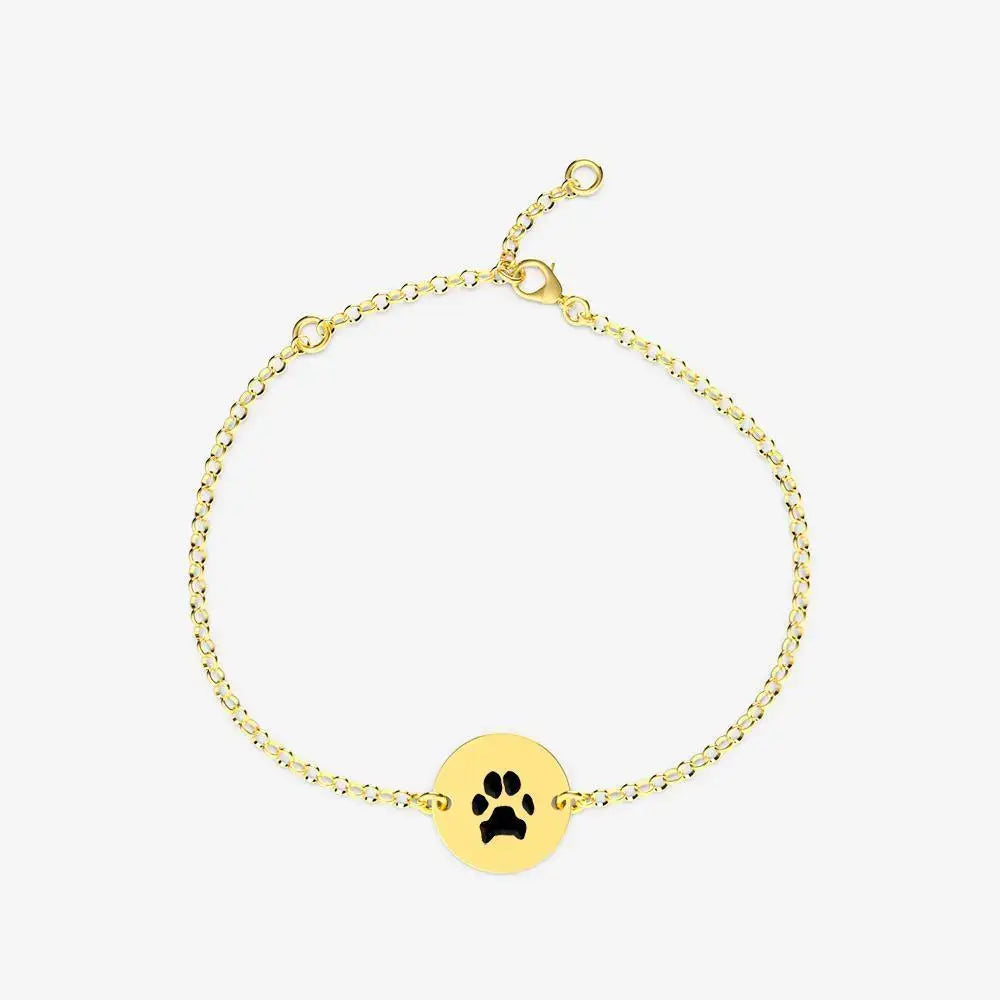 Double-Sided Custom Paw Memorial Bracelet