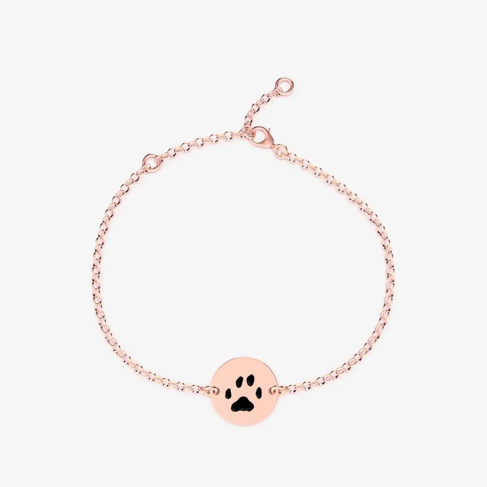 Double-Sided Custom Paw Memorial Bracelet