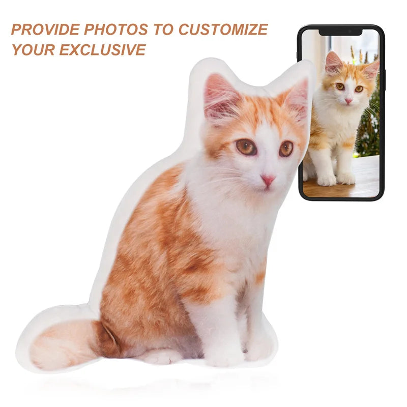 Personalized Photo DIY Pet Cushion Custom Stuffed Animal Pillow