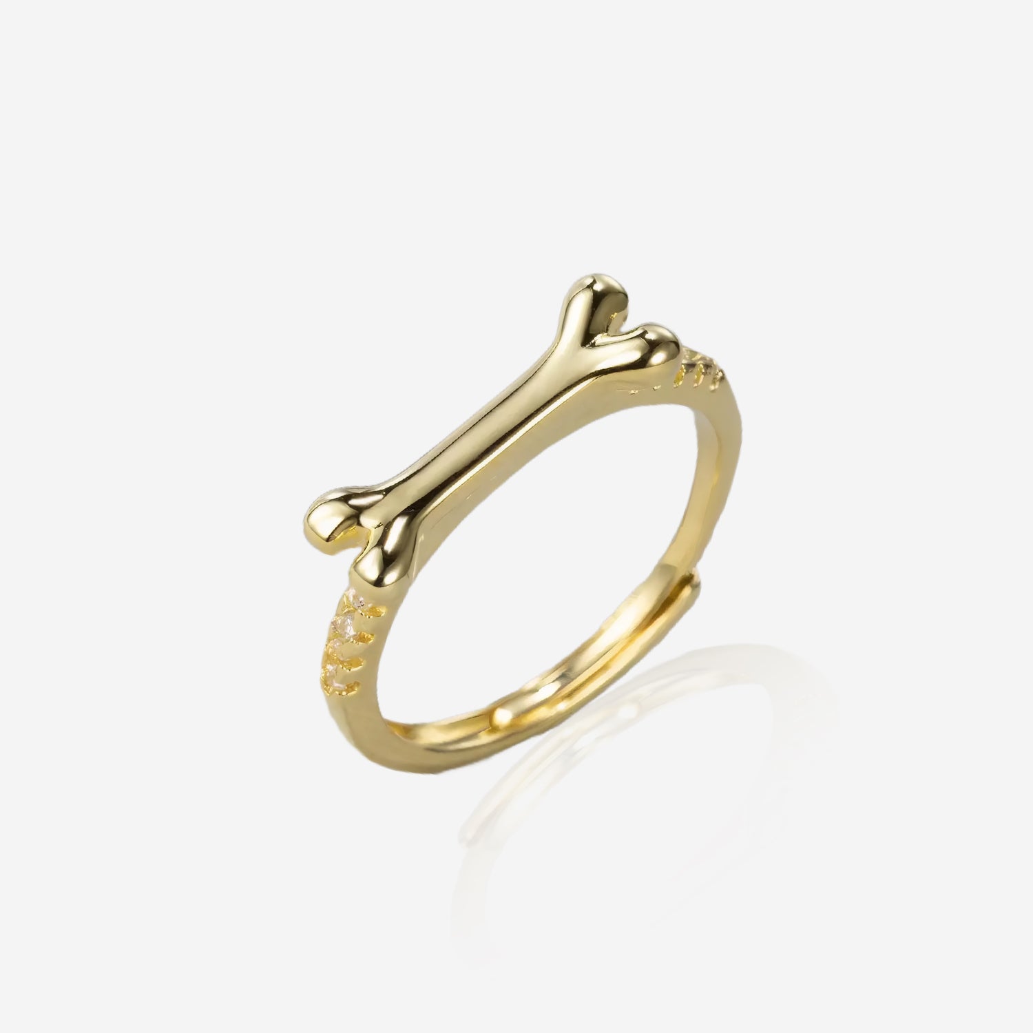 Personalized Dog Bone Ring