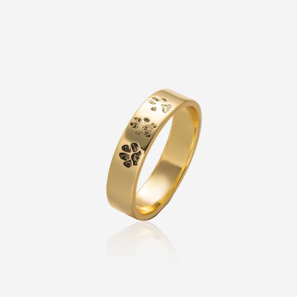 Personalized Paw Print Ring