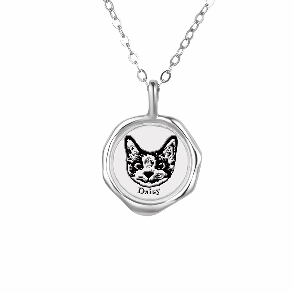 Personalized Pet Portrait Necklace