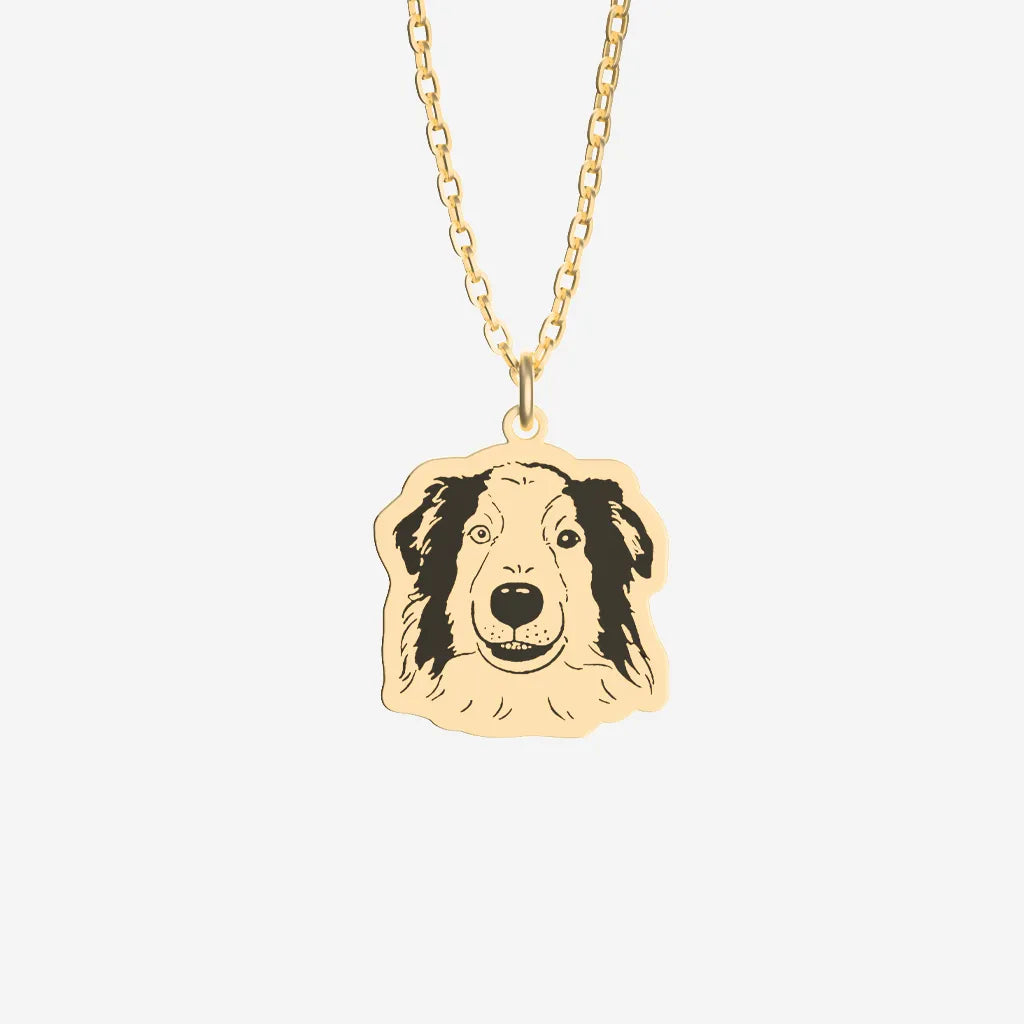 Pet Face Hand Drawn Necklace