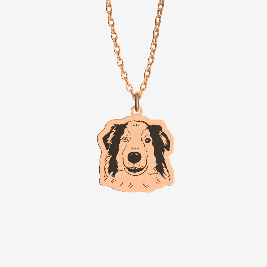 Pet Face Hand Drawn Necklace