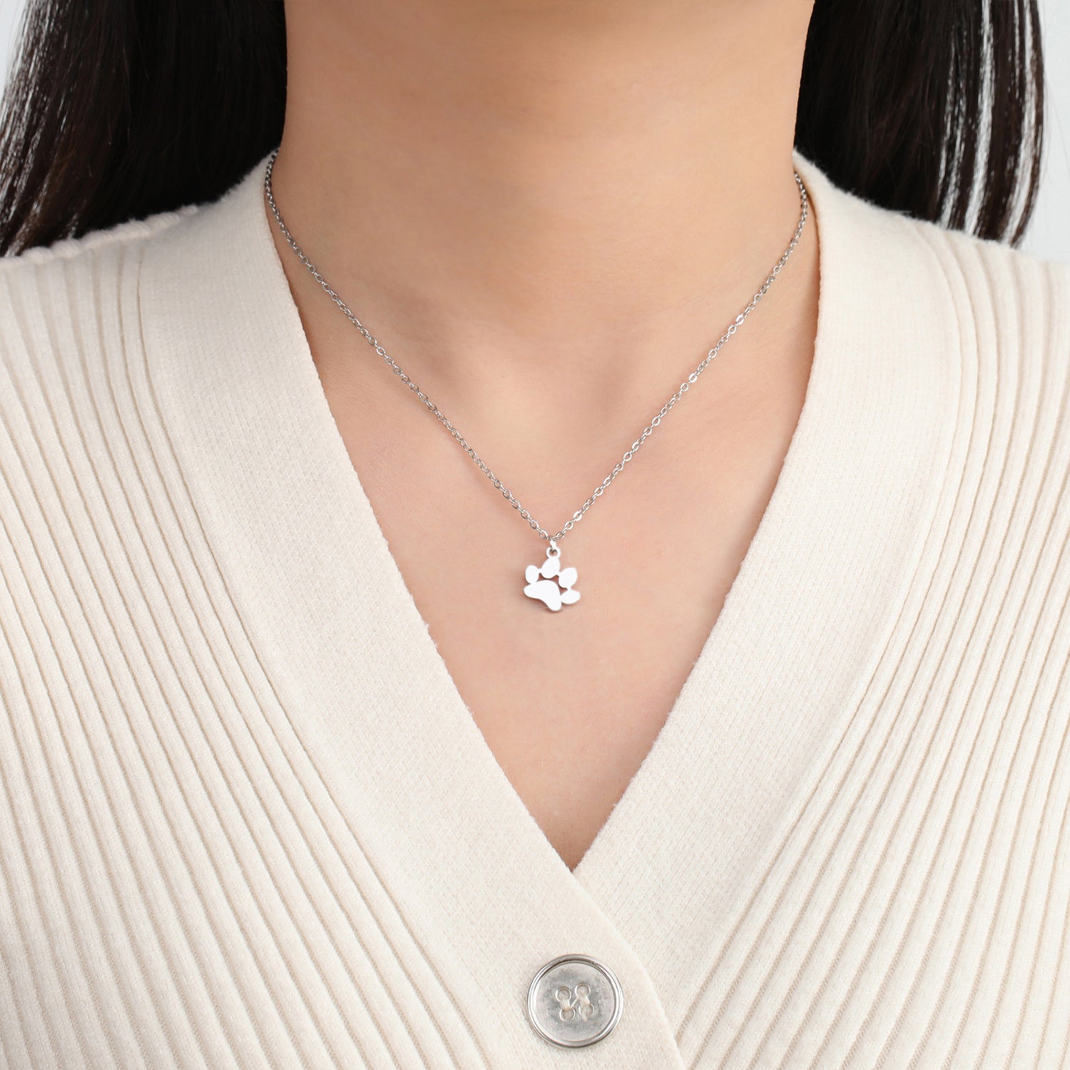 Pet Paw Stamp Necklace