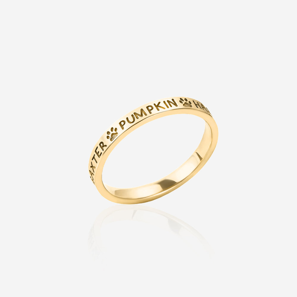 Custom Pet Name Ring