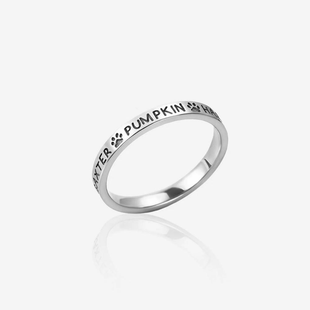 Custom Pet Name Ring