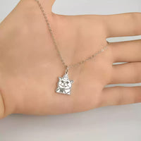 sterling silver custom pet necklace silver color